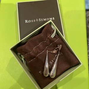 Ross Simons Silver teardrop earrings
